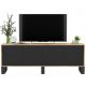  Porta TV Loft, cassettiera Industrial Wotan, nero MAT