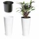 Vaso da giardino - Vaso da fiori Prosperplast 25 cm x 25 x 47 cm diametro 25 cm plastica bianca