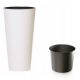  Vaso da fiori Prosperplast 20 cm x 20 x 38,1 cm diametro 20 cm plastica bianca