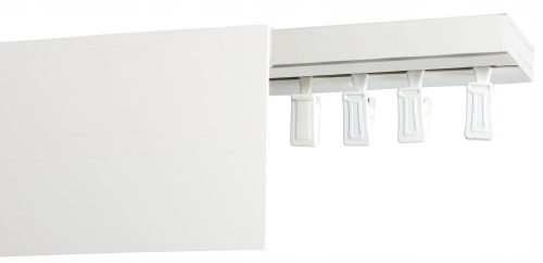 Binario a soffitto in PVC a binario singolo con copertura 9 cm 500 cm