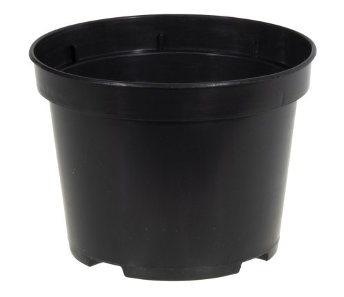  Vaso da fiori Edoniczki.pl 10 cm x 10 x 7,4 cm diametro 10 cm plastica nera