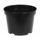  Vaso da fiori Edoniczki.pl 10 cm x 10 x 7,4 cm diametro 10 cm plastica nera