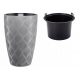  Vaso da fiori Form-Plastic 48 cm x 30 x 48 cm diametro 30 cm tonalità plastica grigio e argento