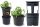  Vaso da fiori Prosperplast 29,5 cm x 29,5 x 23,6 cm diametro 29,5 cm plastica nera