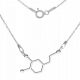  COLLANA IN ARGENTO DOPAMINA FORMULA CHIMICA ARGENTO