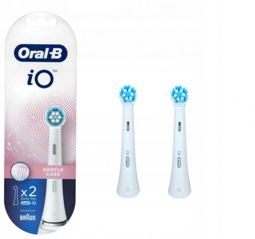  Testine per spazzolino Oral-B iO Gentle Care, bianche, 2 pezzi