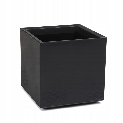  Vaso da fiori Lamela 39 cm x 39 x 39,4 cm diametro 39 cm plastica nera