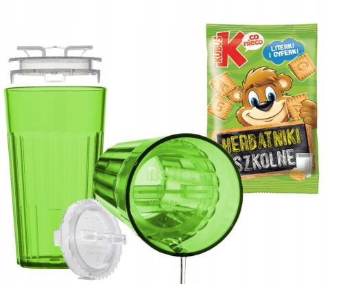  Tazza da allenamento Reflo REF230 verde 170 ml + Biscotti al burro Kubuś 30 g