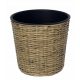  Vaso da fiori OTE 33,5 cm x 25 x 31 cm diametro 33 cm in plastica tonalità marrone e beige