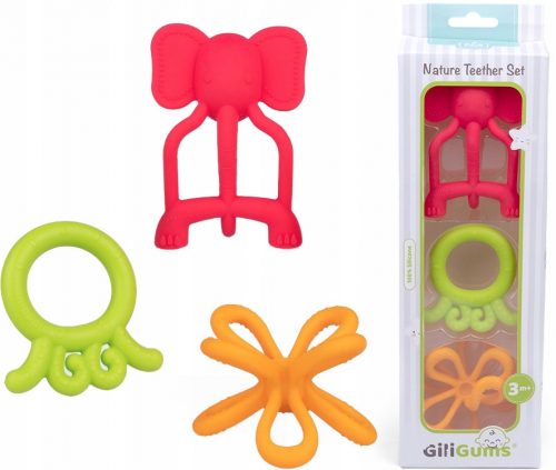  Massaggiagengive ortodontico GiliGums, silicone multicolore