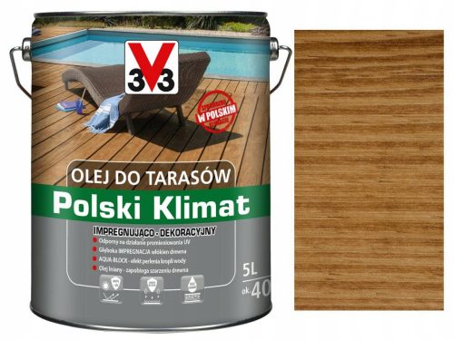 V33 Olio da terrazza polacco Klimat Dąb 5 l