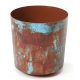  Vaso da fiori Lamela 25 cm x 25 x 27 cm in plastica tonalità di blu, sfumature di arancio, multicolor