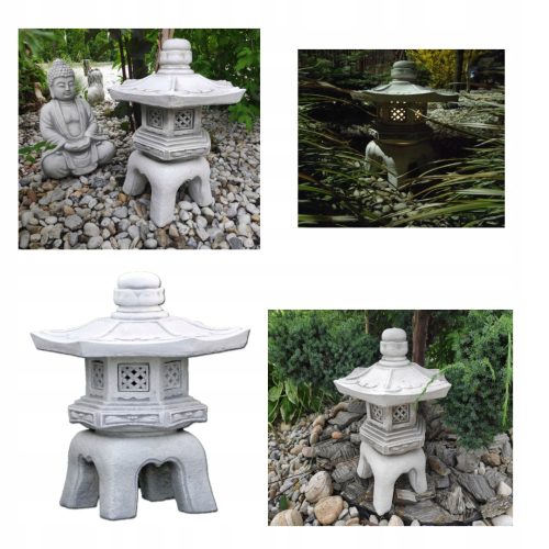  Pagoda / Lampada giapponese in cemento - decorazione da giardino