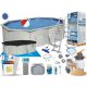 Piscina a pannelli ovali Bestway 610 x 360 cm