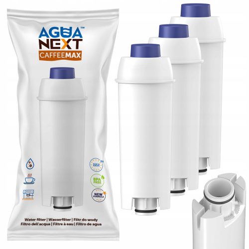  Filtro acqua Agua Next CaffeeMax per macchina da caffè Delonghi, 3 pz.