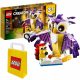  LEGO Creator 3 in 1 31125 Creature fantastiche della foresta + Sacchetto di carta LEGO 6315786 Giallo 24x8x18 cm