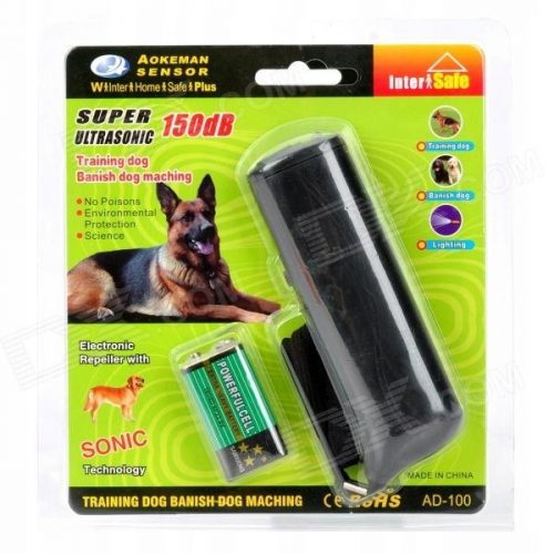  ADDESTRATORE AD ULTRASUONI REPELLER CANI TORCIA 3 IN 1