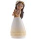  Statuina torta COMUNIONE ragazza con vestito 16 cm