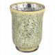  PORTA CANDELE VASO ORGANIZZATORE MOSAICO CHAMPAGNE ARGENTO