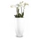 Vaso da giardino - Vaso da fiori Polnix 62 cm x 32 x 62 cm diametro 32 cm in fibra di vetro bianco