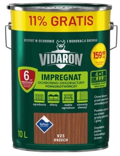 VIDARON IMPREGNATO PROTETTIVO PER LEGNO MIX 9L