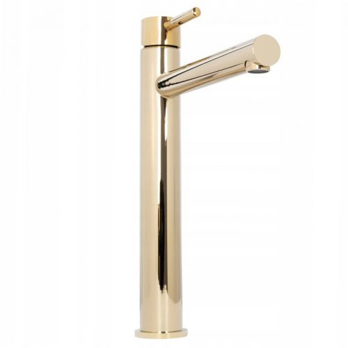 Rubinetto lavabo freestanding Calani Astral, oro