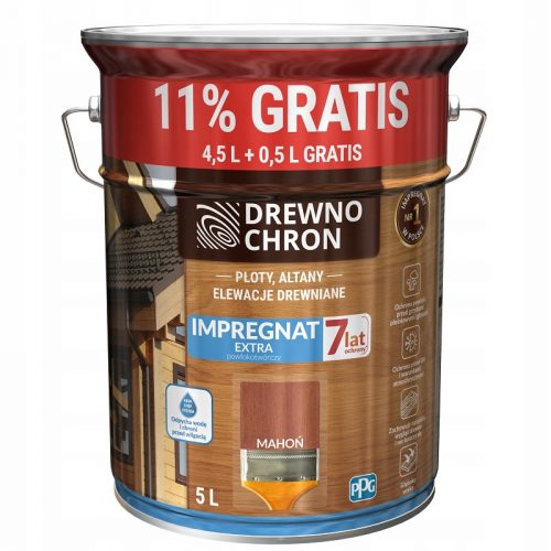 Conservante per legno extra filmogeno Mogano 5L