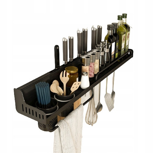  MENSOLA CUCINA SOSPESA CON GANCI 70 CM B023