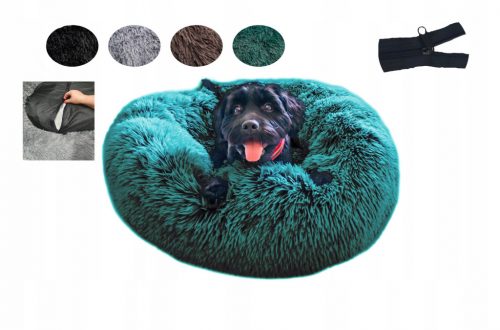  Divano per cani Lagram nero, sfumature di grigio, multicolore 80 cm x 80 cm