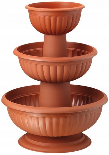  Vaso da fiori Form-Plastic 45 cm x 45 x 57,5 cm in plastica terracotta