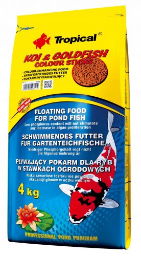  Mangime sotto forma di Tropical Koi & Goldfish Color Sticks 4 kg