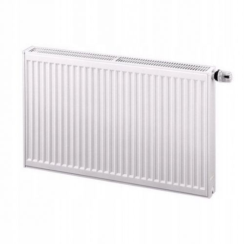 Radiatore a pannello in acciaio Invena 1710 W, bianco, 1200 x 500 x 104 mm - attacco inferiore