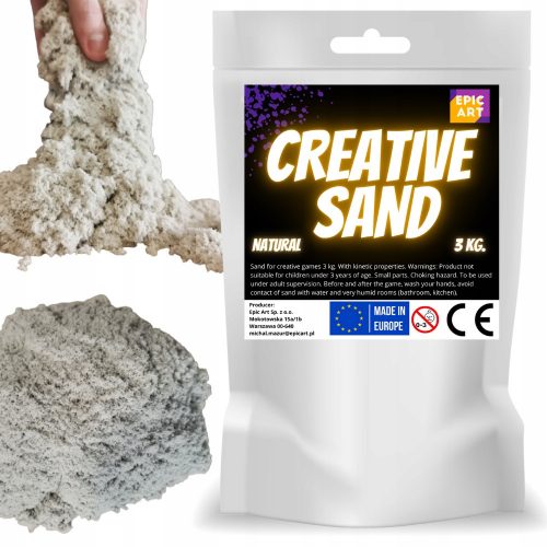  Kinetic Sand - Sabbia Creativa Naturale 3 kg.