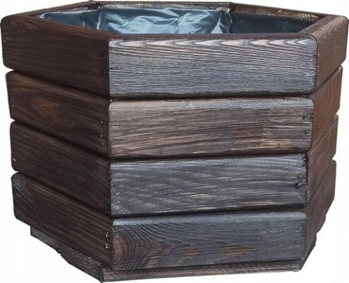  Vaso da fiori DreFko 40 cm x 34 x 26 cm diametro 40 cm in legno di palissandro