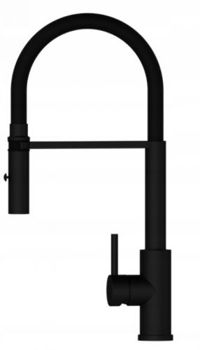 Kernau KWT 35 Matt Black Rubinetto da cucina da pavimento, nero