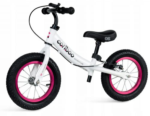  Bicicletta senza pedali Cariboo Adventure 12" Bianco, Rosa