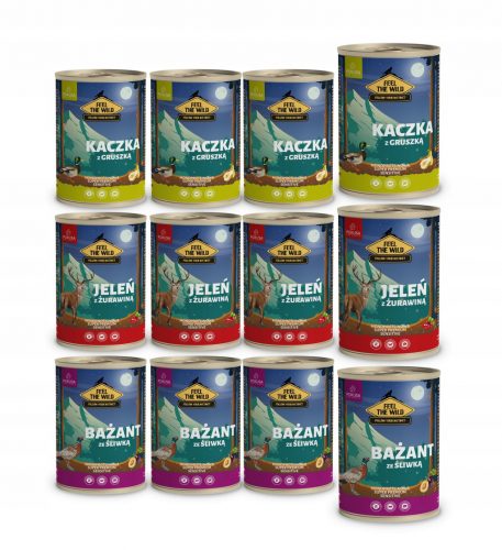  Tentazione Feel The Wild anatra con mangime pere 400g