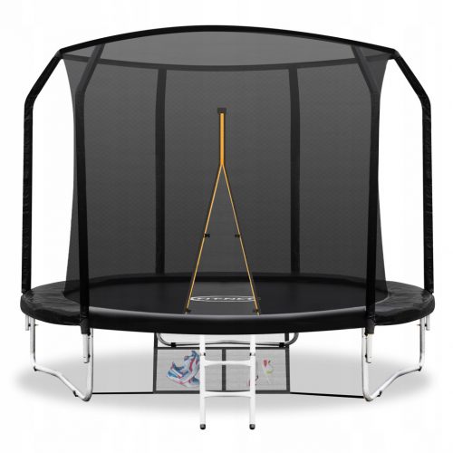  TRAMPOLINO DA GIARDINO 255CM 8FT CON RETE E SCALA