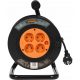 Cavo prolunga Sthor Reel da 25 m, 4 prese, nero