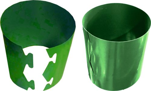  Vaso da fiori oslonki.net.pl 18 cm x 18 x 18 cm diametro 20 cm plastica tonalità di verde