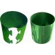  Vaso da fiori oslonki.net.pl 18 cm x 18 x 18 cm diametro 20 cm plastica tonalità di verde