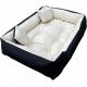  Box per cani da cucito WBM beige, nero 100 cm x 75 cm