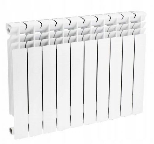 Radiatore Hydroland 78 W in alluminio bianco 70 x 568 x 70 mm - attacco laterale