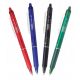  Set penna a sfera cancellabile Pilot Clicker 0.7 4 colori