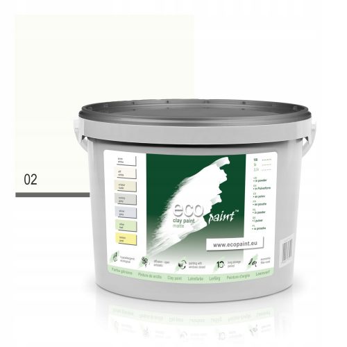 EcoPaint pittura murale all'argilla 10 l Bianco sporco opaco