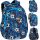  Zaino scolastico multiscomparto CoolPack, bianco, nero, Sfumature di blu, 21 anni