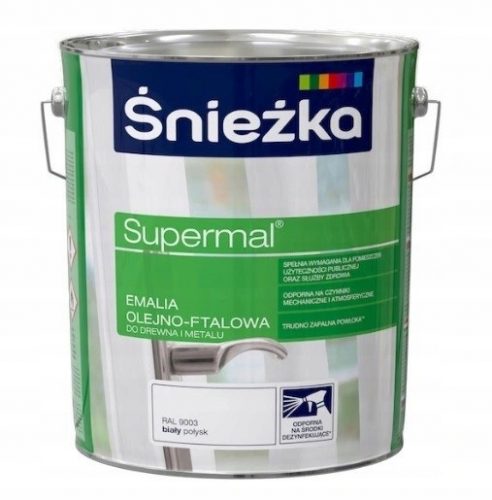 Smalto ad olio Śnieżka Supermal bianco lucido 10 l