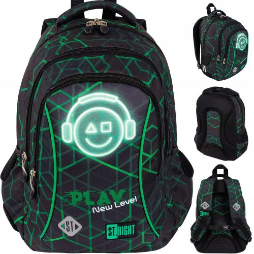  ZAINO SCUOLA ST.RIGHT PER RAGAZZI GAMER CLASS 1 3