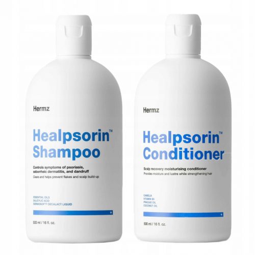  Set shampoo e balsamo per capelli HERMZ Healpsorin