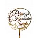  CAKE TOPPER PRIMA SANTA COMUNIONE LASCIA D'ORO